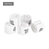 Unique Bargains Plastic Fit 0.14 Inch Rod Round Clothes Hanger Marker Size Tag 100 Pcs - 3 of 4
