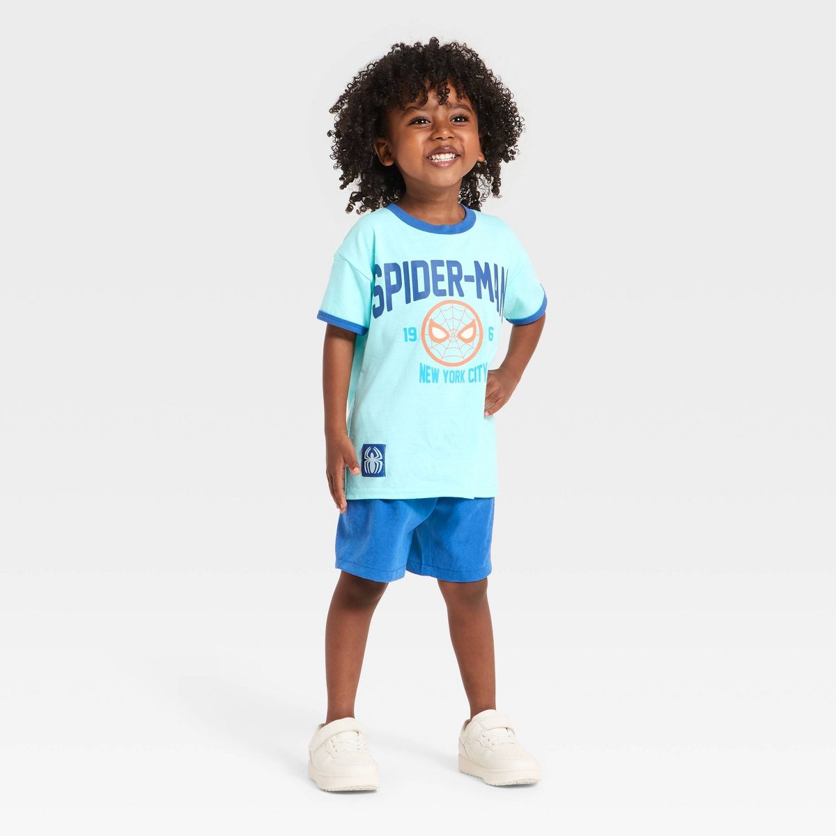 Toddler Boys' 2pc Marvel Spider-Man T-Shirt & Shorts Set - Blue