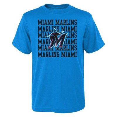 MLB Miami Marlins Boys' White Pinstripe Pullover Jersey - XS