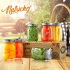 NutriChef 6 Pcs. Glass Mason Jars with Regular Lids and Bands, DIY Magnetic Spice Jars, Ideal for Meal Prep, Jam, Honey, Wedding Favors, and more - 3 of 4