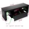 Jojoka Led Tv Cabinet with Single Drawer,Black - 2 of 4