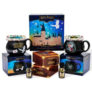 HARRY POTTER Hot Chocolate Mug Gift Set – Includes Color-Changing Cocoa Mixes, House Sprinkles & Cauldron Mugs, Officially Licensed - 1 of 4