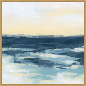Amanti Art Golden Surf I by June Erica Vess Framed Canvas Wall Art - 1 of 4