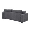 JUJABU 79” Modern Corduroy Loveseat Sofa with Soft Ribbed Fabric - 3 of 4