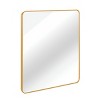 PAGED 30" Bathroom Mirror, Square Vanity Mirror with Metal Mirror Frame and HD Glass, Rustproof Wall Mirror for Bathroom, Living Room - 4 of 4