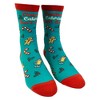 Crazy Dog T-Shirts Women's Christmas Calories Don't Count Socks Funny Cookies Food Novelty Graphic Footwear - 2 of 4