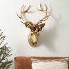 22.5" Sullivans Christmas Deer Head Wall Mount, Gold, Indoor Christmas Decor - 4 of 4