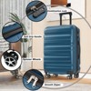 Grungis 6-Piece Hardshell Luggage Set with Dual Spinner Wheels,Lightweight & Durable ABS Hardside ABS Luggage Suitcases - 4 of 4