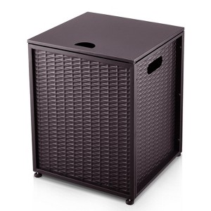 Propane Tank Cover Table, Hideaway Table for Gas Fire Pits, for 20 lbs Propane Tank Outdoor Gas Tank - 1 of 4