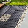 Syemin Carpet Tiles Interlocking Deck Tiles Flooring Easy Snap together Installation Waterproof Tiles for Outdoor, Dark Gray, 29.92"*12.2"*24.02" - 2 of 4