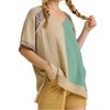Women's Color Block Cotton Gauze Top - umgee - 4 of 4
