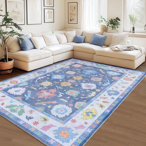 LOVEVOOK Large Area Rugs for Living Room, Non-Slip Bedroom Rug, Modern Oushak Carpet Machine Washable Rugs, Ideal for Office Dining Room - 1 of 2