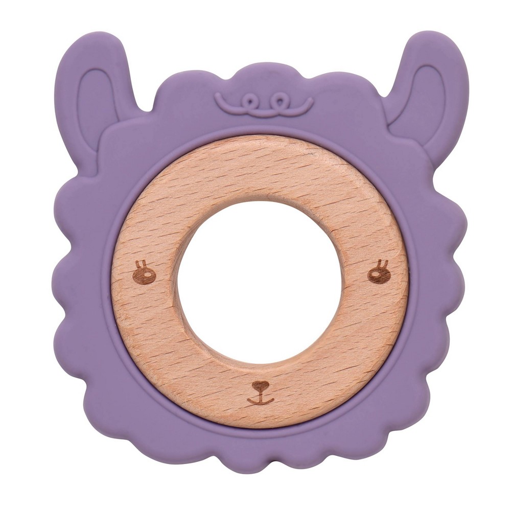 Magic Years 3" Llama Wood and Silicone Teether