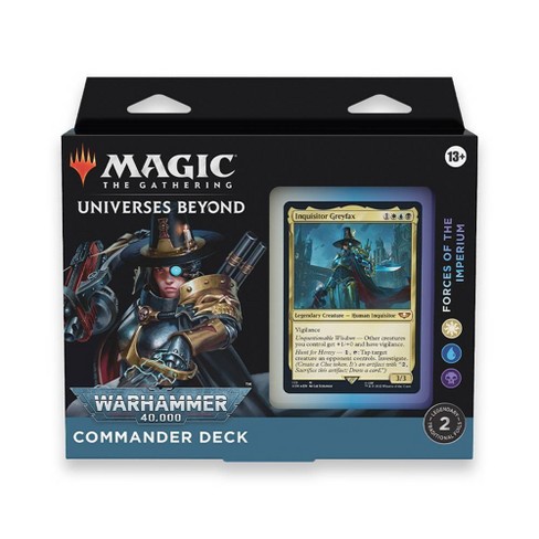 : Magic: The Gathering Universes Beyond: Warhammer 40,000  Commander Deck – Forces of the Imperium : Toys & Games