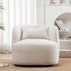 Boucle Upholstered Swivel Armchair - Kinwell : Target