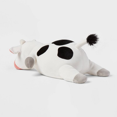 Детские мягкие игрушки Pillowfort Cow Weighted Plush Kids' Throw Pillow Black/White — фото 3