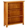 vidaXL Bookcase Brown Solid Oak Wood 27.6 x 8.9 x 32.3 in Bookcase - 2 of 4