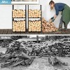 attop 2 Tier Firewood Holder for Fireplace - 2 of 3