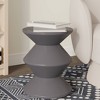 Leisuremod Aura Modern Plastic Side End Table, Indoor and Outdoor Use - 2 of 4