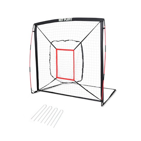 Net Playz 5' x 5' Baseball and Softball Practice Pitching Net - Black