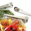 Norpro 3pc Stainless Steel Ultimate Jaw Clips - 4.5" Metal Squeeze Chip Bag Clip - 4 of 4