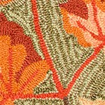 falling leaves border moss