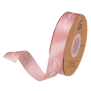 Unique Bargains Gift Wrapping Wedding Wide Satin Grosgrain Ribbon 1 Pc - 1 of 4