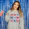 Simply Sage Market Coquette Bow Chart Stars And Stripes Sweatshirt - 2 of 4
