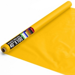 Crown Display 40 inch x 100 Feet Disposable Plastic tablecloth roll - 1 of 4