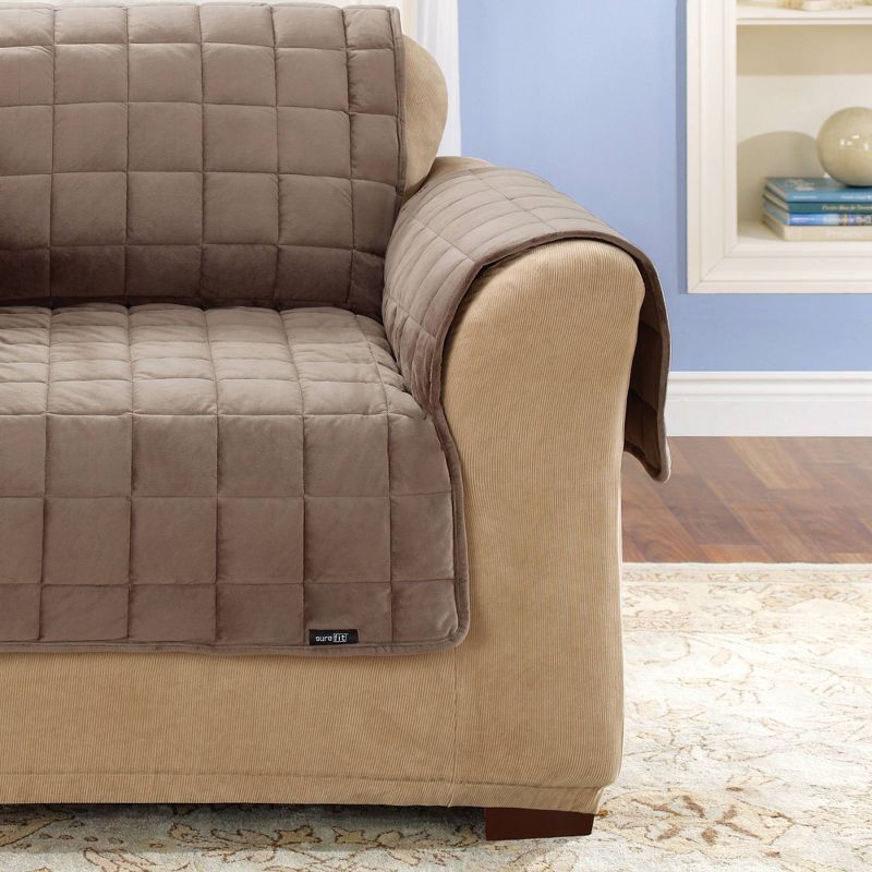 Antimicrobial Quilted Chair Furniture Protector - Sure Fit, 4 of 6