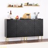 29" Buffet Cabinet with Gold Metal Legs & 2 Doors - Coffee Bar Storage for Kitchen or Dining Room - 4 of 4