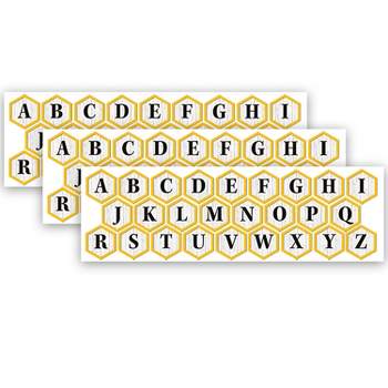 Eureka® The Hive Deco Letters, 96 Characters Per Pack, 3 Packs