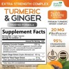 Turmeric Curcumin with BioPerine 2600mg with Ginger & Black Pepper Capsules - 60 Capsules;120 Capsules;180 capsules;240 Capsules - 2 of 4