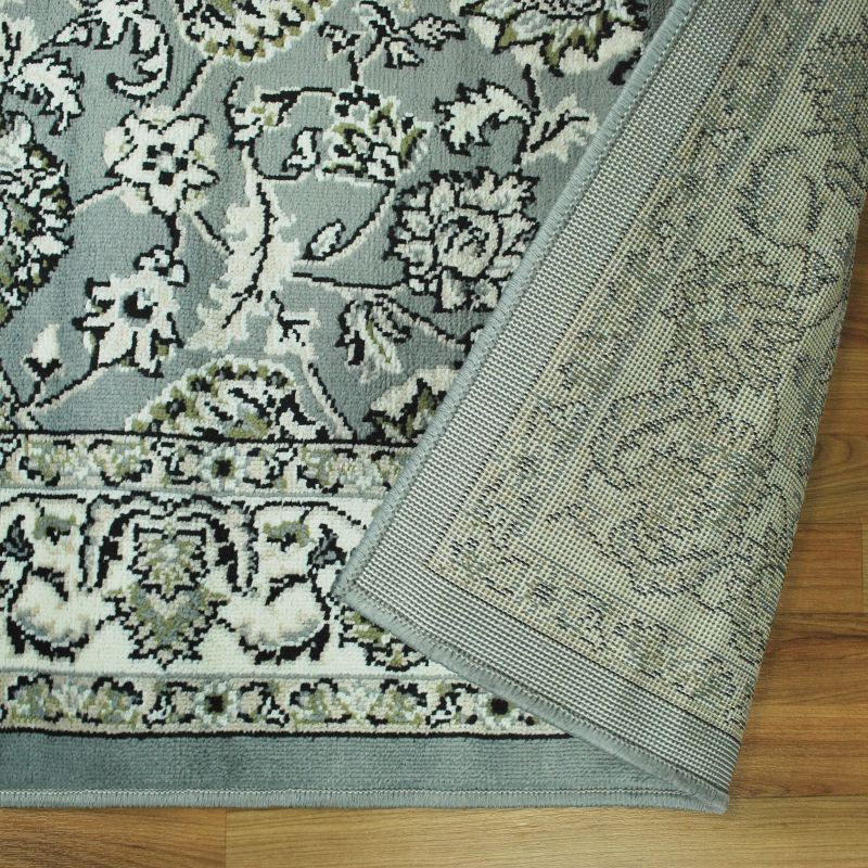 Traditional Floral Scroll Indoor Area Rug or Runner by Blue Nile Mills, 2 of 4