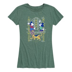 Women's - Disney - Mickey and Minnie Short Sleeve Graphic T-Shirt - 1 of 4