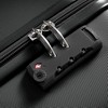Whisen 3-Piece ABS Hardside Luggage Set with 360° Spinner Wheels, Textured Finish, Side Hooks, Built-in Cup Holder - 4 of 4