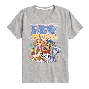 Boys' - Paw Patrol - Sketch Character Group Short Sleeve Graphic T-Shirt - 1 of 4