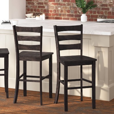 Taylor & Logan Laurel Solid Wood Counter Stool (Set of 2)