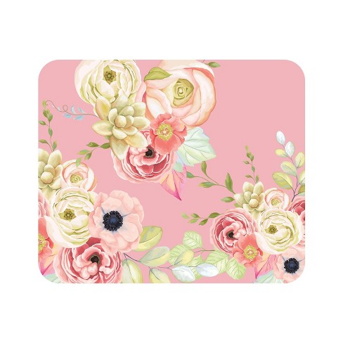 Otm Essentials Prints Series Flower Garden Mouse Pad Pink/green Op