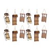 Melrose Vintage Wood Sled Tree Ornament (Set of 12) - 3 of 4