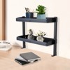 YIYIBYUS Clamp-on Desk Shelf, 2-Tier Shelving with Adjustable Storage Tray - 2 of 4