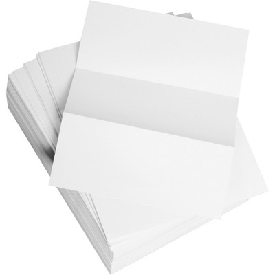 Domtar Custom Cut-Sheet Copy Paper 20 lb 8 1/2 x 11 White Perfed 3 2/3" 1 RM 851332