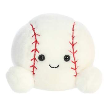 Aurora Mini Slugger Baseball Palm Pals Adorable Stuffed Animal White 4"