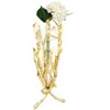 Classic Touch Gold Floral Vase with Removable Glass Insert - 3 of 3