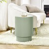 UPTIOT H-shaped Green Barrel Coffee Table - image 3 of 4