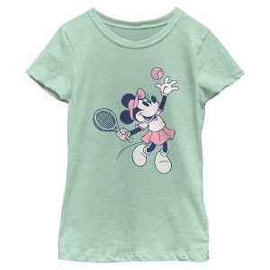 Girls Minnie Mouse Tennis Club T Shirt - 1 of 4
