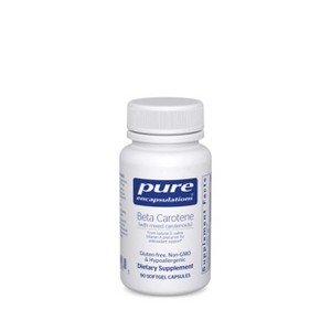 Pure Encapsulations Beta Carotene (with Mixed Carotenoids) - Hypoallergenic Antioxidant and Vitamin A Precursor Supplement - 90 Softgel Capsules - 1 of 4