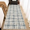 2'x6' Area Rug for Living Room, Machine Washable Non-Slip Vintage Style, Stain Resistant Mat for Dining, Nursery, Office, Entrance, Kitchen, Red - 2 of 4