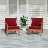 WestinTrends Avalon Outdoor Patio HDPE Loveseat Sofa with Patio Cushions - 2 of 4
