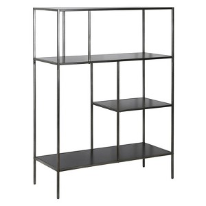 48" Tall Gunmetal Gray Bookcase - Henn&Hart - 1 of 4